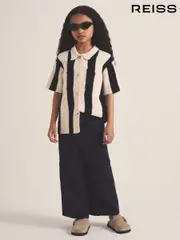 Reiss Black Clive 9-13 yrs Reiss | Les 100 Ciels Stripe Knit Shirt (F18167) | $110