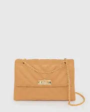 Caramel Zion Arrow Crossbody Bag