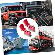DRESSOOS 20pcs 12v/24v Auto-reset Circuit Breaker 50a Red Boot Cover for Boat Car Rv Off-road