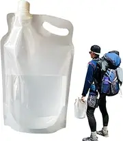 water for skiing, water for hiking, travel collapsible bottle for 2 liter water containers for water | reusable drinking water bags for cycling,