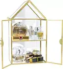Wall Glass Cabinet Display for Perfume, Small Glass Display Curio Cabinets with