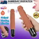 Realistic Dildo Vibrator Silicone Dong GSpot Clitoris Stimulator Women Sex Toy
