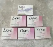 Lot Of 6 DOVE Bar Soap - 5 GO FRESH REVIVE Lemon Verbena, 1 WINTER CARE - 4oz Ea