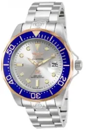 Invicta Men's Watch Pro Diver Dive Automatic Silver Tone Steel Bracelet 13788