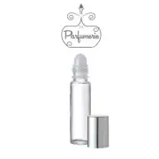 Roller Roll on ESSENTIAL OIL bottles SILVER Cap 10 ml Glass Refillable 6 PACK