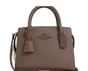 Coach Andrea Carryall Bag Handbag Small Taupe Dark Stone