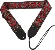 JOINPAYA Thickened Widened Guitar Strap with Pick Wear Resistant and Stretch Resistant Performance Strap for Bass and Electric Guitar for Musicians and