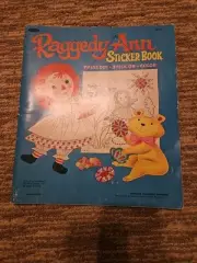Whitman Raggedy Ann Sticker Book 1967 Uncut