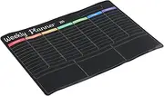 SHINEOFI 1Set Magnetic Fridge Planner Reusable Dry Erase Calendar with Background for Enhanced Family Communication Monthly Weekly Organizer for Kitchen Readable Surface