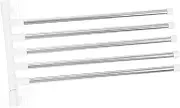 1Set Rotatory Towel Storage Shelf Wall Mounted Stainless Steel Bathroom Towel Rack Punch Installation Durable Bar Holder for Efficient Organization and Stylish Decor