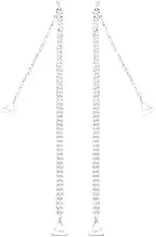 kowaku Rhinestone Bra Straps Invisible Shoulder Strap Metal Hook Elegant 1 Pair Off Shoulder Underwear Straps for Bridal Wedding Dress Women Girls