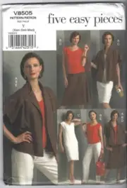 Vogue Pattern 8505, Jacket, Dress, Top, Skirt & Pants Size 4-14, Uncut FF