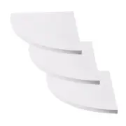 3Pcs Hanging Wall Mount Floating Shelves Corner Bookshelf Display Racks wi