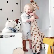 67cm Giraffe Plush Doll Large Cotton Animal Soft Stuffed Sleeping Toy Kid Gift