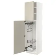 METOD high cabinet with cleaning interior