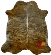 Cowhide Rug Medium Brindle | Premium Quality | Extra Large 6' x 8'