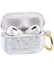 LAX Gadgets Airpods Pro Glitter Case Silver