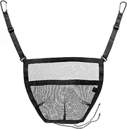 Car Mesh Net Between Two Seats - Dog Barrier, Storage, and Handbag Holder - Car Back Row Pet Isolation Net Bag, Auto Safety Mesh Organizer Storage Bag Pet Barrier for Car