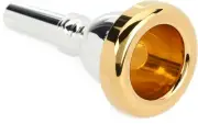 Bach 335 Classic Series Silver-plated Tuba Mouthpiece with Gold-plated Rim -
