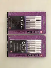 Lot (4) Sakura Gelly Roll Classic 1.0 & 0.5 Gel Pen White (24 pens total)