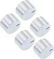 HONMEET 5pcs Aluminium Alloy Stove Control Knobs Replacement for Gas Cooktops Easy Install Burner Knob Switch Compatible with Gas Stoves and Reliable Oven Knobs