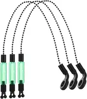 3pcs Fishing Alarm Components Soft Making Simple Carp Bite Indicator Bite Indicators Carp Fishing Swingers Glow Lure Electric Automatic Tackle Jaw LED Jigging Green Iron Coated