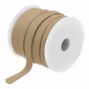 1/2 Inch Double Fold Bias Tape Continuous Bulk Bias Tape (Khaki 25 Yards)