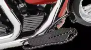Covington Driver Floorboards Dimpled Gloss Black Ultra Classic 89-19