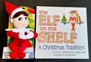 NEW Elf on the Shelf Plushee Pal Doll Poseable Plush & Pre-Owned Tradition Book