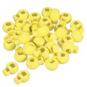 Cord Locks, 100 Pack Ball Spring Toggle Stopper, Beige