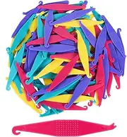 SenseYo 50 Pcs Colorful Dental Elastic Rubber Bands Placers Plastic Braces Rubber Band Tool for Orthodontic Braces