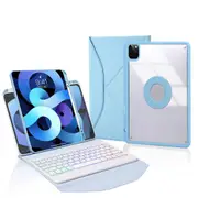 Bluetooth Keyboard Leather Case For Ipad Pro 11 Backlit With Pen Slot Sky Blue Keyboards