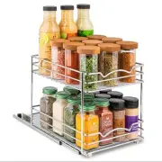 Spice Rack Organizer for Cabinet, Heavy Duty - Pull Out Spice Rack