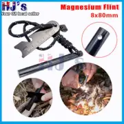 Ferrocerium Flint Rod 8CM X 6CM Survival Fire Starter with Striker Para-cord NEW