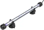 Meiyya Aquarium LED Light, 28cm Transparent with 3 Light Modes, Dimmable for Fish Tank