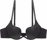 [Generic] Women's Versatile Sexy Low Cut Push-Up Bra Invisible Multiway Convertible Halter Wedding Bras for Low Back Dress