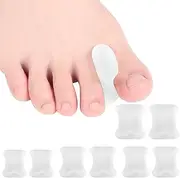 Pack of 8 Gel Toe Separators, Toe Separators, Small Toe, Hallux Valgus Correction, Toe Separator Women's Silicone, Toe Spacer Toe Protectors, Toe Separator Silicone Toe Straightener, Toe Separator