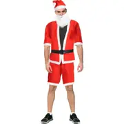 ADULT SANTA CLAUS COSTUME Suit Father Xmas Party Outfit Father Christmas