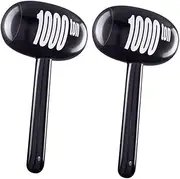 CLISPEED 2pcs Large Inflatable Hammer Cartoon Design for Birthday Parties Lightweight Interactive Props for Pool Fun Safe Materials for Family Activities