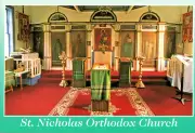 VTG AK; St. Nicholas Orthodox Church, Juneau, Interior View