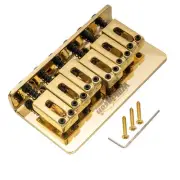 Wilkinson Gold 52.5mm Hardtail Fixed Bridge Saddle Fr Squier/Mexico Strat Guitar