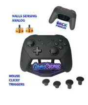 No Drift Halls - Back Paddles - Black Custom Pro Controller for Nintendo Switch