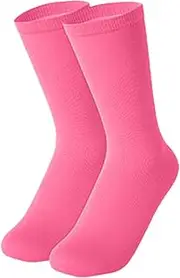 [Generic] Ice Skating Socks Solid Color Figure Skating Socks Knee High Tights for Workers Students