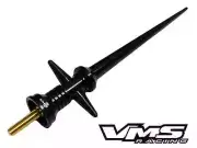 VMS 5.3" BLACK LIGHTSABER LIGHT SABER BILLET ALUMINUM SHORT ANTENNA