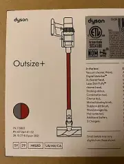 Dyson Outsize Plus Cordless Stick Vacuum, Iron & Red, 394430-01 BRAND NEW