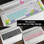 D.F.KEYBOARD COVER LENOVO,矽膠鍵盤保護套保護膜適用於 15.6 英寸 LENOVO G50 Y