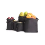 100 Pcs of 8 x 12 Inches Cotton Single Drawstring Premium Black Muslin Bags.