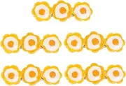 BIUDECO Cartoon Poached Egg Hair Clips Kids Barrettes 5pcs Set Hairpin Clips for Boys Girls Stylish Hair Accessories