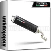 full system exhaust open black aluminium gpr for piaggio carnaby 300 2014 14