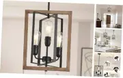 3-Light Chandelier for Entryway, Modern Farmhouse Chandelier for Foyer Bedroom